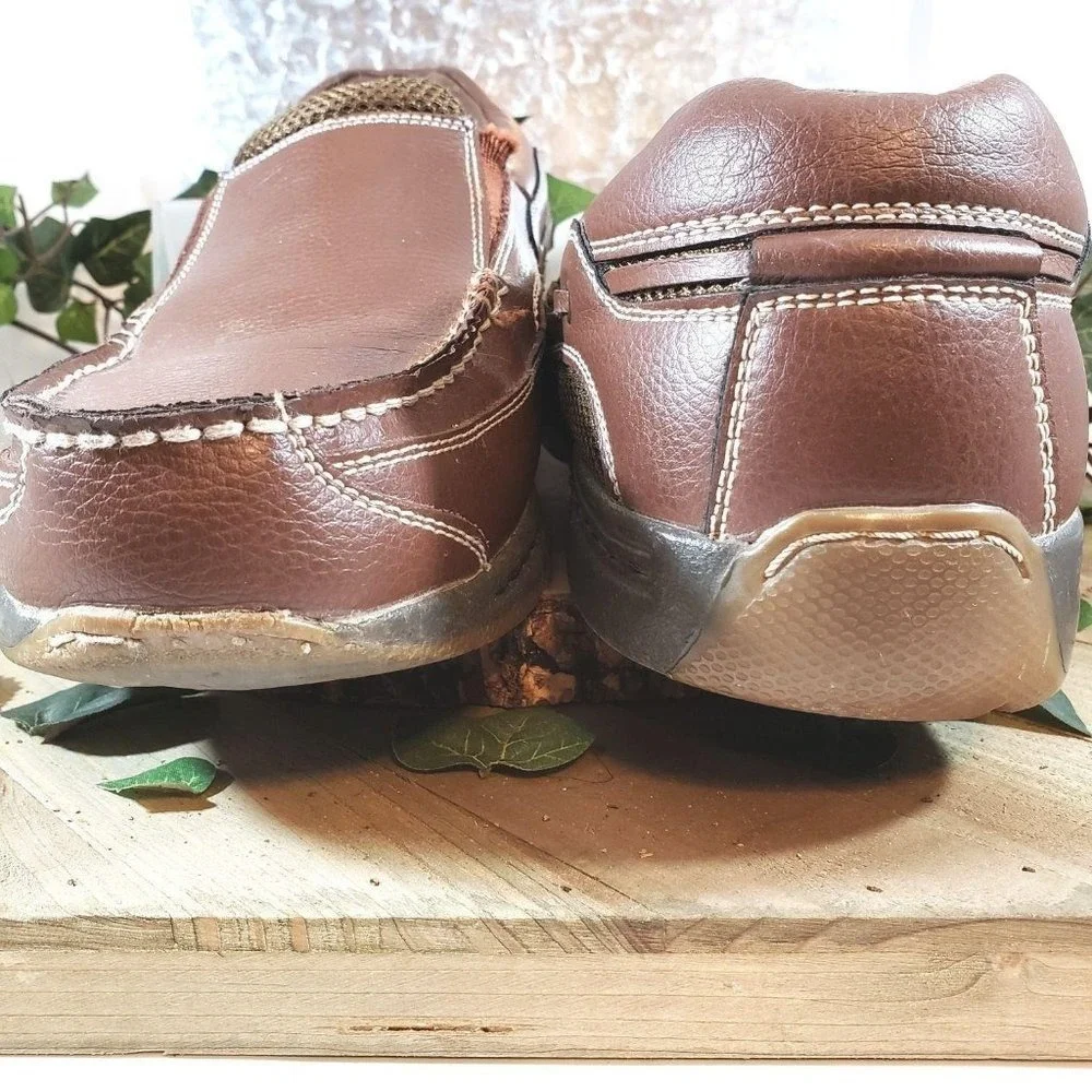 Dr. Scholls Men's Size 10D Brown Comfort Leather C‎